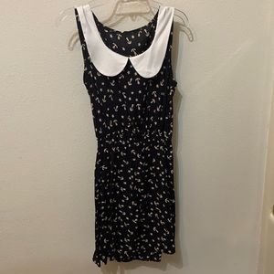 Patterned Collared Dress